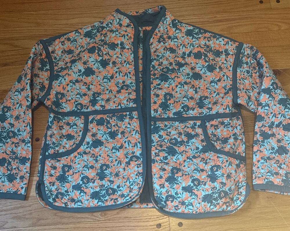 Cottage Floral Reversible Quilted Floral Jacket (Dear Clare / Stevie style)